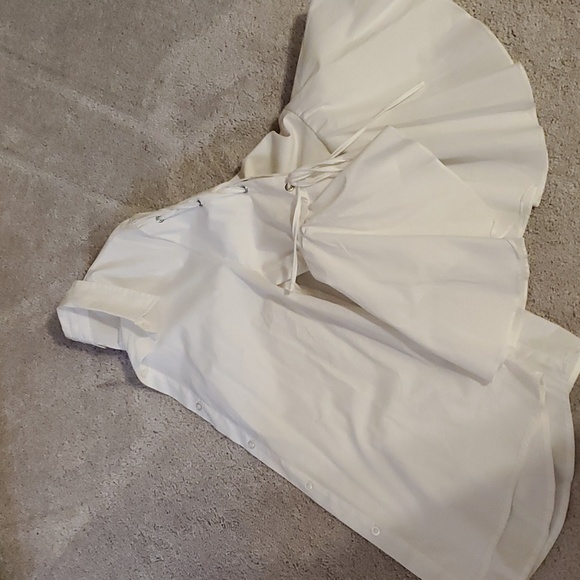 Linea Donna Women's  Button down Shirt White  Size Large - Picture 8 of 9